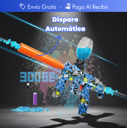 ¡DIVERSIÓN EXTREMA SIN GASTAR MAS! MINI AK47 HIDROGEL