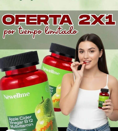 NEWELLME - Gomitas de vinagre de manzana PROMO 2X1